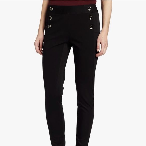 Ted Baker • Black Nalto Leggings Pants with Buttons‎ - Picture 1 of 9